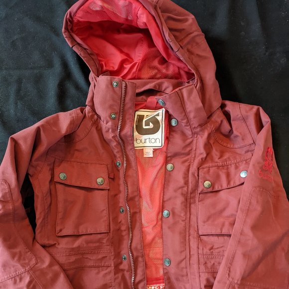 Burton Other - Burton Red Jacket Coat  Kids (M) Snowboarding Shell Good Condition